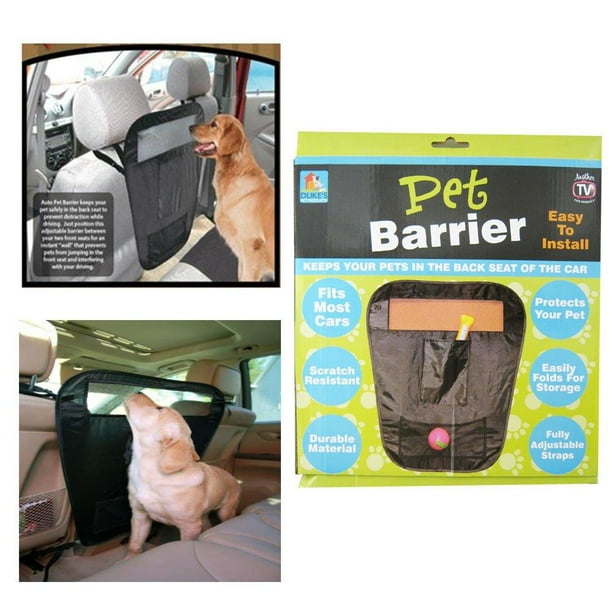 Pet Auto Barrier Blocks Dogs Access to Auto Car Front Seat Adjustable Seen On Tv